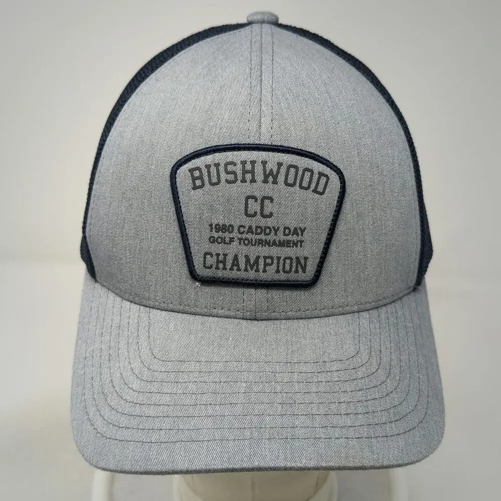 Yupoong Trucker Hat Gray Blue One Size Bushwood CC Mesh Snapback Caddyshack Golf